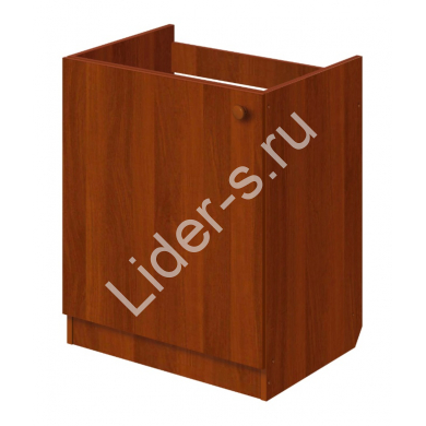 Тумба под мойку из ЛДСП с полочкой (дном) 600*600; цвет орех